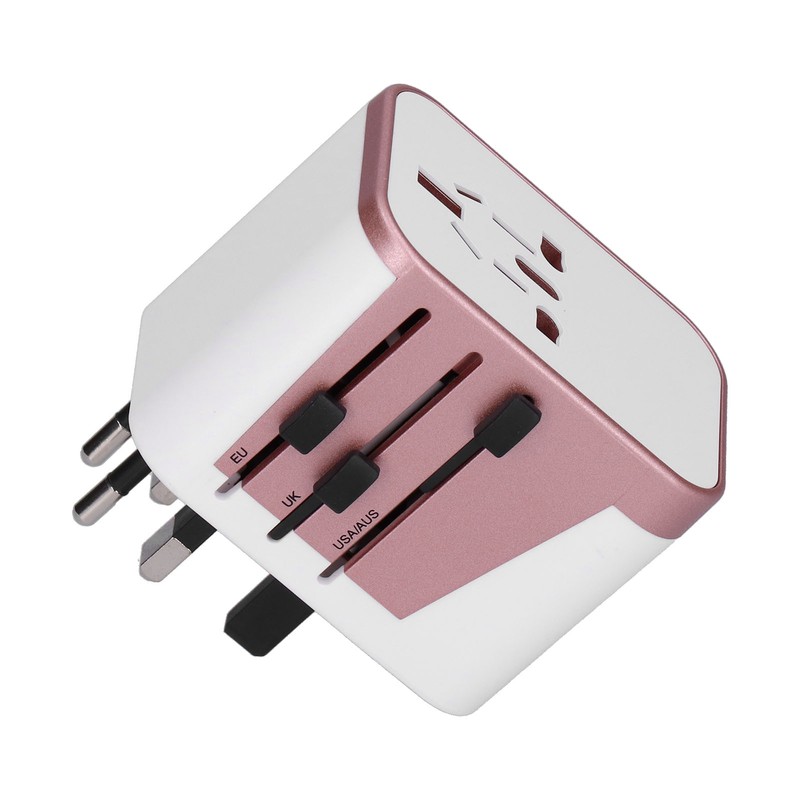 International Power Adapter Travel Plug with 4 USB Ports for