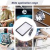 Magnifying Glass with Light, Page 5X Folding Handheld Rectangular Magnifier