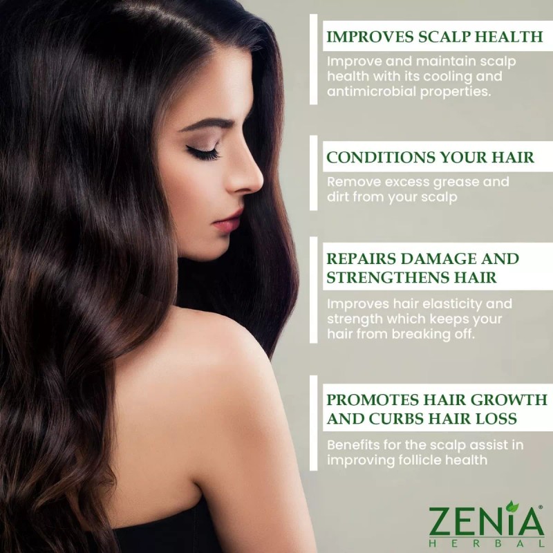 Zenia Henna Polvo Colorante Natural Para Cabello Barba 900g