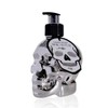 Accentra Skull Soap Dispenser with Liquid Soap - Black Chrome-Look