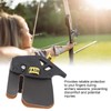 Double PU Leather Archery Finger Tab Archery Finger Guard Fingers