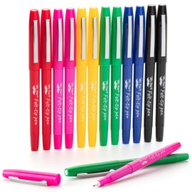 Mr. Pen- Felt Tip Pens, 12 Pack, 6 Colors, Colorful Felt Tip Pens, Fast Dry, No Smear, Planner Markers