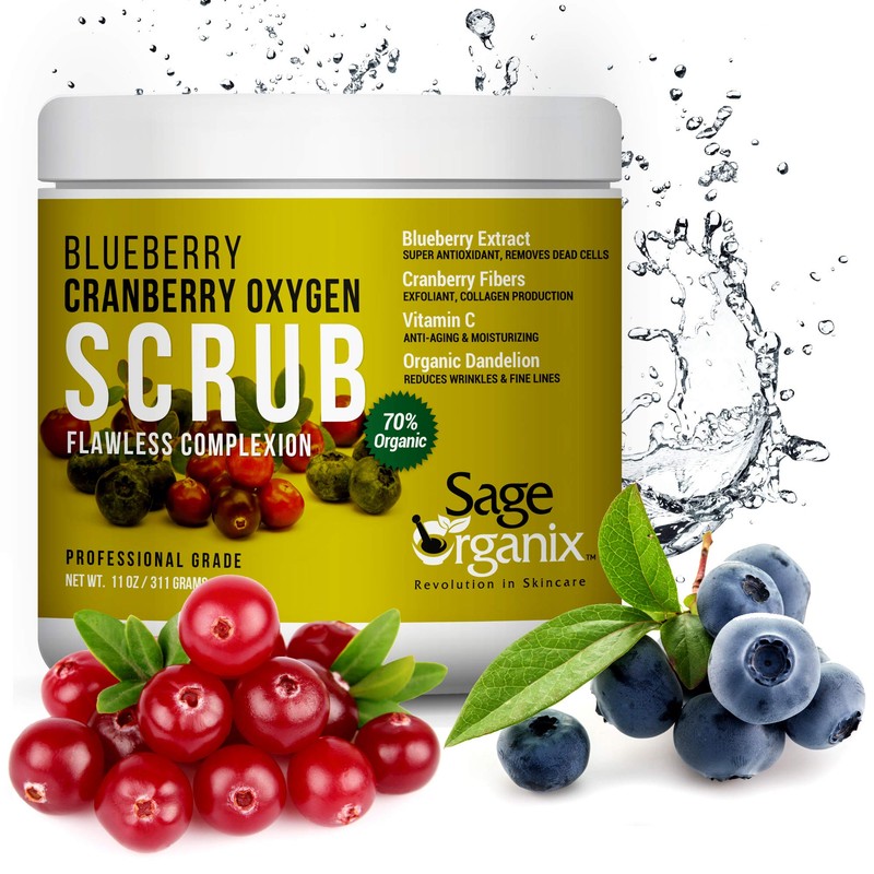 Sage Organix Blueberry Cranberry Oxygen Scrub
