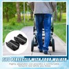 2 Pcs Rollator Armrest Pad Upright Walker Forearm Pads Black