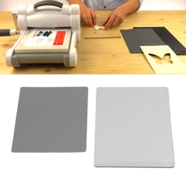MUNEFE 2 Pcs Set Embossing Mat, Polycarbonate Plastic Impression Pad and Silicone Pad for Die Cutting Crafts Machine
