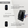 12V DC Motor Polarity Reversing Switch DPDT Momentary Rocker Switch