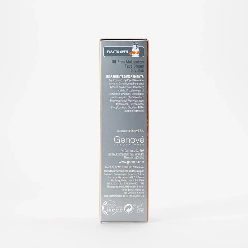 Genové Fluidbase Crema Facial Oil-Free 50ml Hidratante Seborregulador