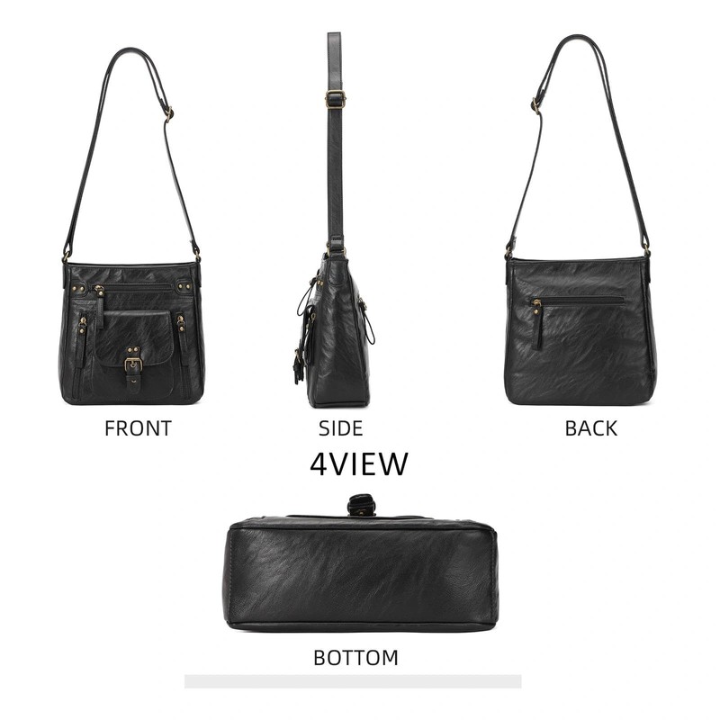 KL928 Crossbody Bags for Women, Multi Pocket Shoulder Bags, Medium