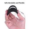 2Pcs Black Silicon Travel Luggage Tags Suitcase Luggage Bag Tags,