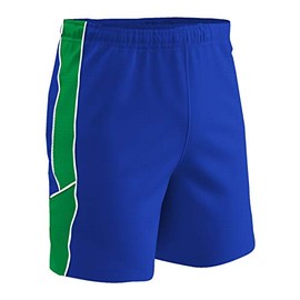 Champro Men's Standard Header Lightweight Adult Soccer Shorts, Royal Body, Neon Green Body, White Body, Large