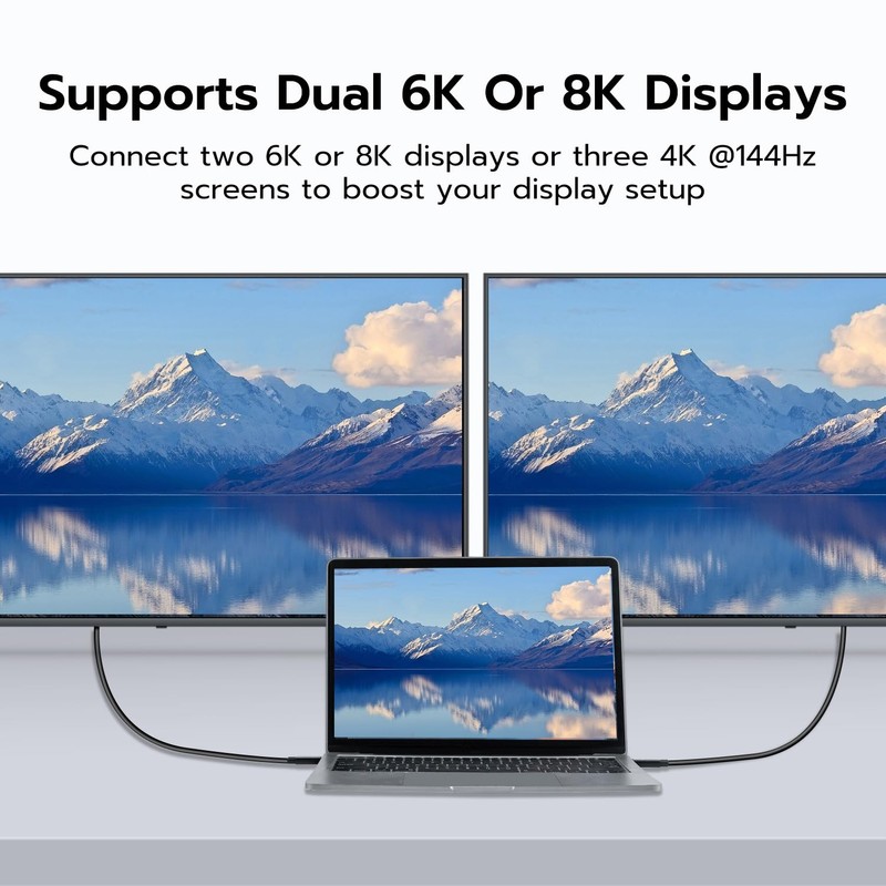 Mcbazel 80Gbps Ultra-Fast for Thunderbolt 5 Cable with up to