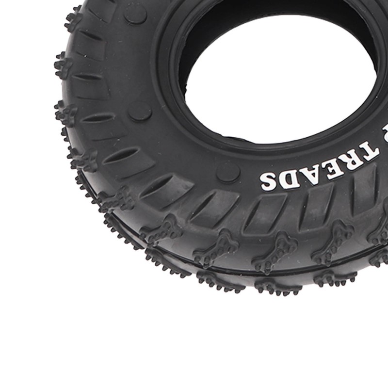 2Pcs Blue Black Rubber Tire Dog Chew Toy Safe Tire