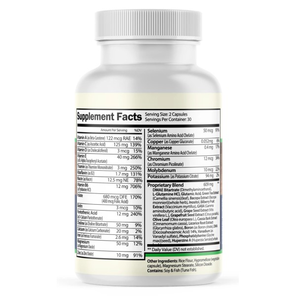 PUREFIGHT4U Nervexol Natural Formula for Nerve Function & Calming Support