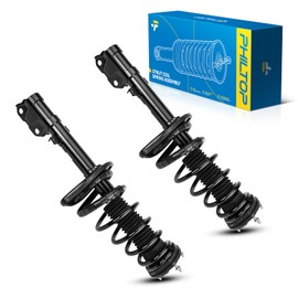 PHILTOP Rear Struts Assembly Shock Absorber Direct Replacement for Camry 2012 2013 2014 2015 2016 2017, Quick Suspension 172943 172942, Struts with Coil Spring Assemblies SAA158 Set of 2