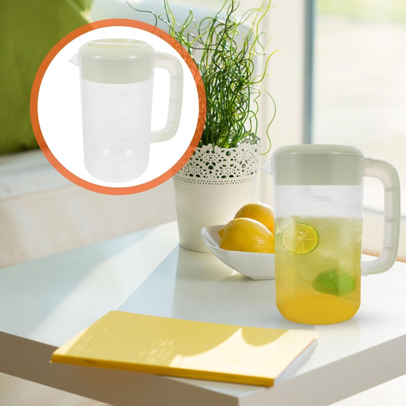UPKOCH 2.5L Large Pitcher with Lid, Lightweight Water Jug, Beverage