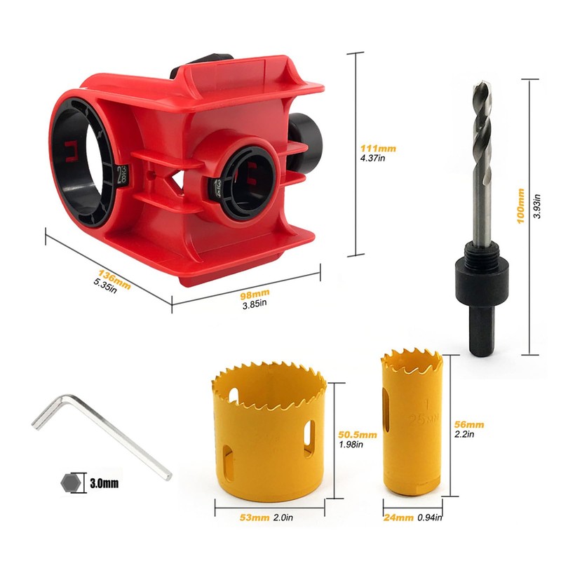 FTVOGUE Door Lock Installation Set Door Lock Hole Saw Kit