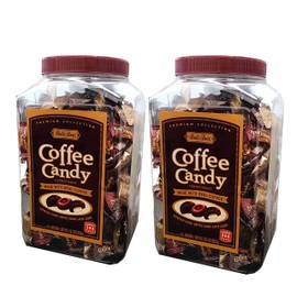 Bali's Best Coffee Candy Assortment, Original, Espresso & Latte, Jars, 300 Count (Pack of 2)