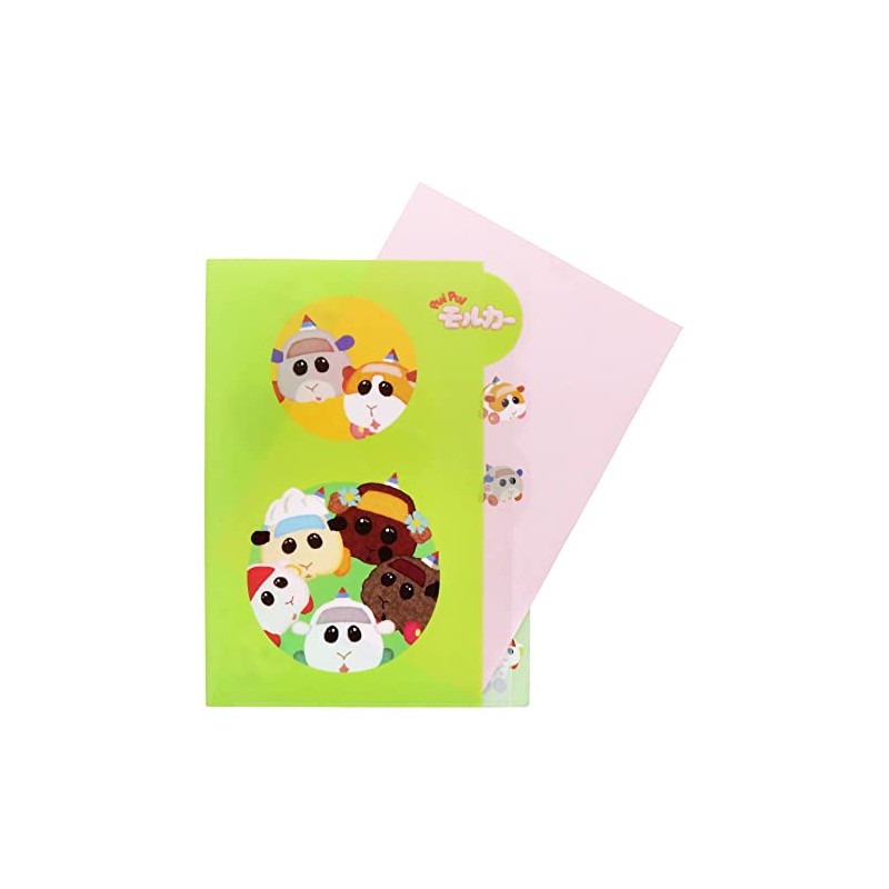 Sunstar Stationery PUIPUI Molker, Clear File, Die Cut, B Pattern