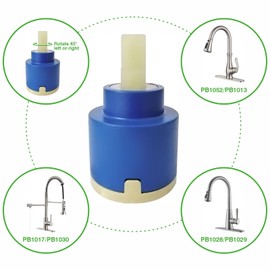 PAKING, 35mm Ceramic Cartridge, Replacement Part for Kitchen Sink Faucet, Home Plumbing Repair and Improvement, PB001