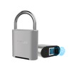 KENRONE Fingerprint Padlock, Biometric Smart Lock, Silver, Waterproof Locker Lock