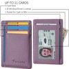 Travelambo Slim Wallet Front Pocket Minimalist Leather RFID Blocking Medium