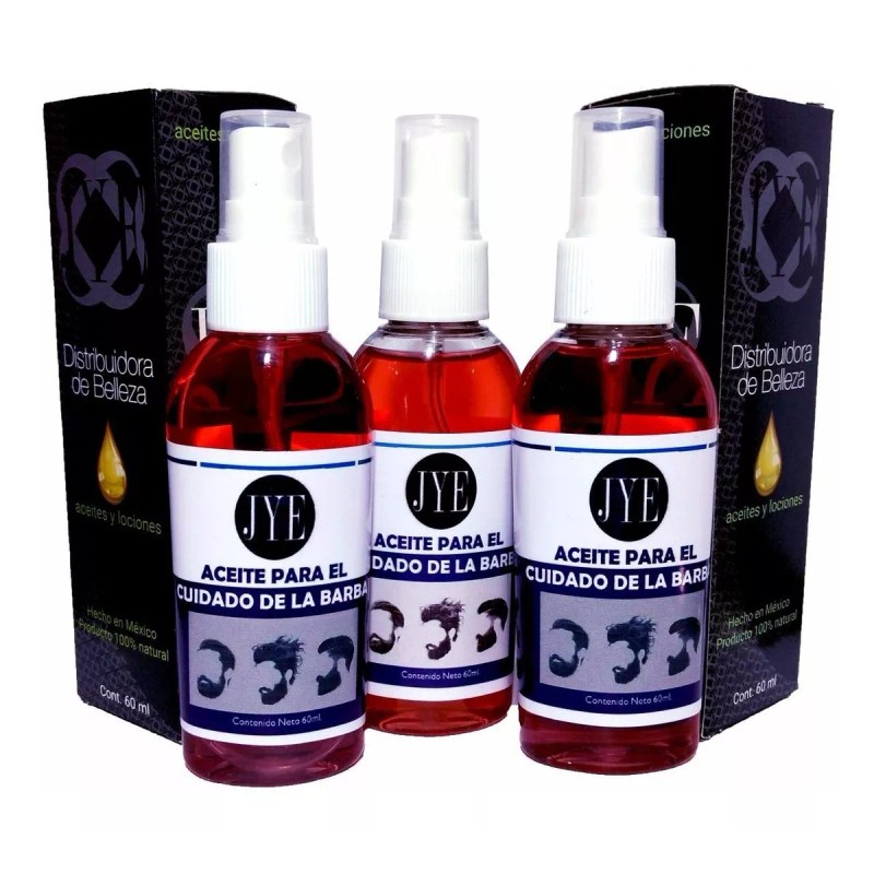 JYE 3 Aceites Jye Cuidado De Barba Y Bigote Fuerza