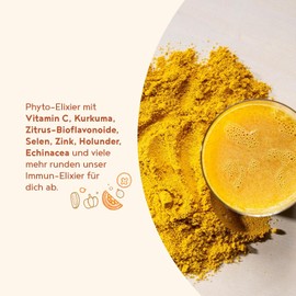 Immune Elixir | Phyto Powder | Vitamin C from Acerola, Turmeric, Citrus Bioflavonoids, Selenium, Zinc, Camu Camu, Elderunder, Echinacea | With Quercetine & NAC | 450 g