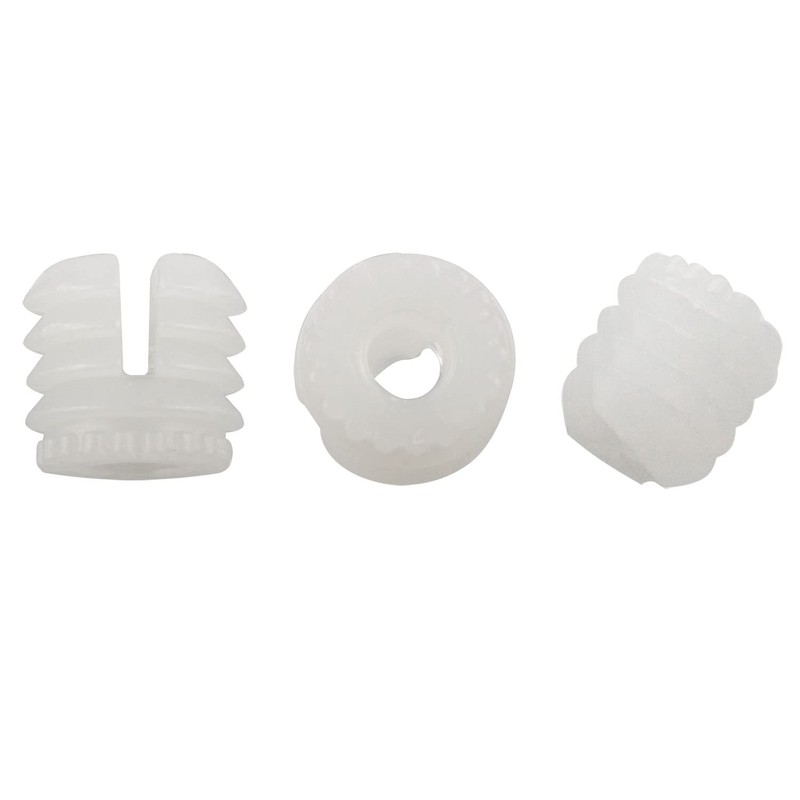 E-outstanding 20Pcs Plastic Dowel Inserts Hinge Expansion Plug with Mounting