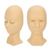 Eyelash Mannequin Head High Simulation Elastic Washable Soft Silicone Makeup