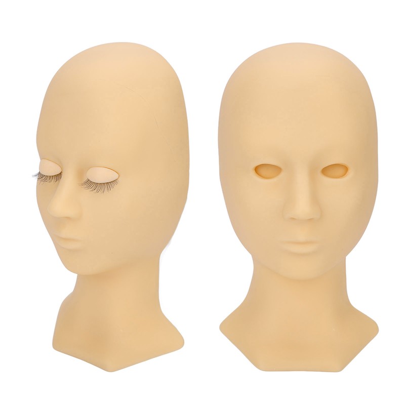 Eyelash Mannequin Head High Simulation Elastic Washable Soft Silicone Makeup