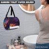 Hudotybom Hanging Toilet Paper Holder Galaxy Camping Paper Towel Holder