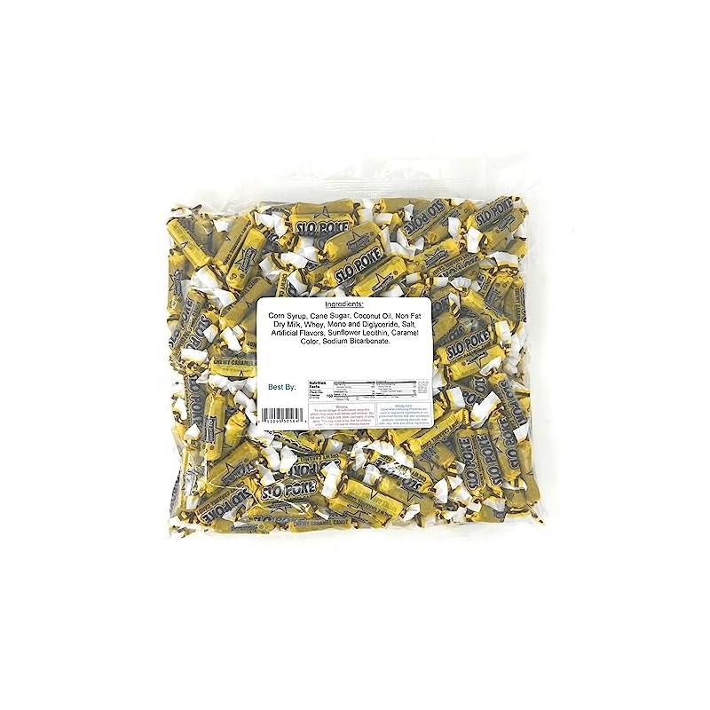 YANKEETRADERS Classic Slo Pokes Bite Size Candy, 2 Pound