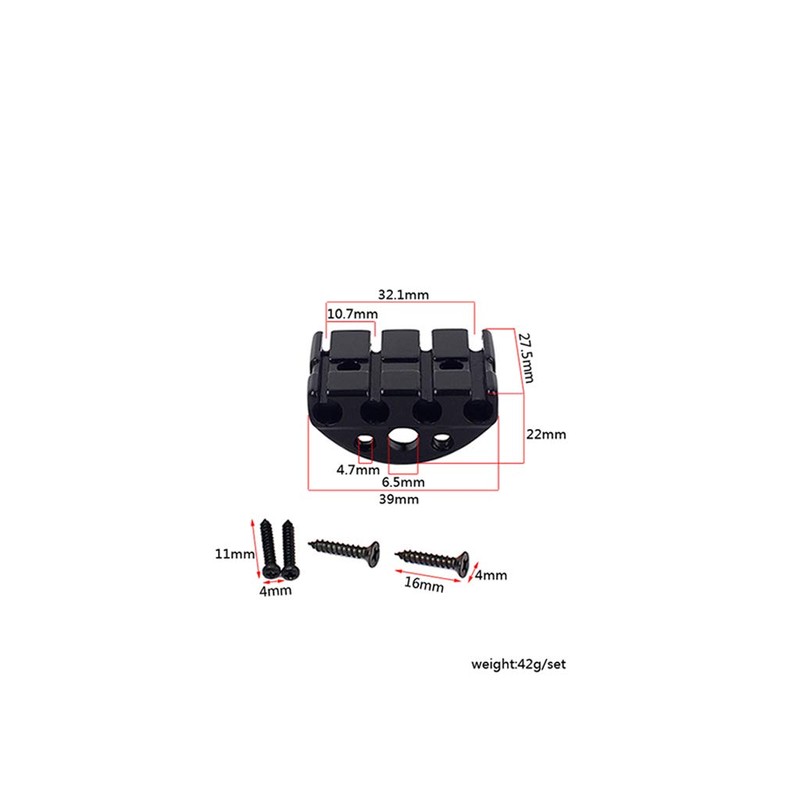 Alnicov 39mm Bass guitar Locking Nut String Lock For Headless