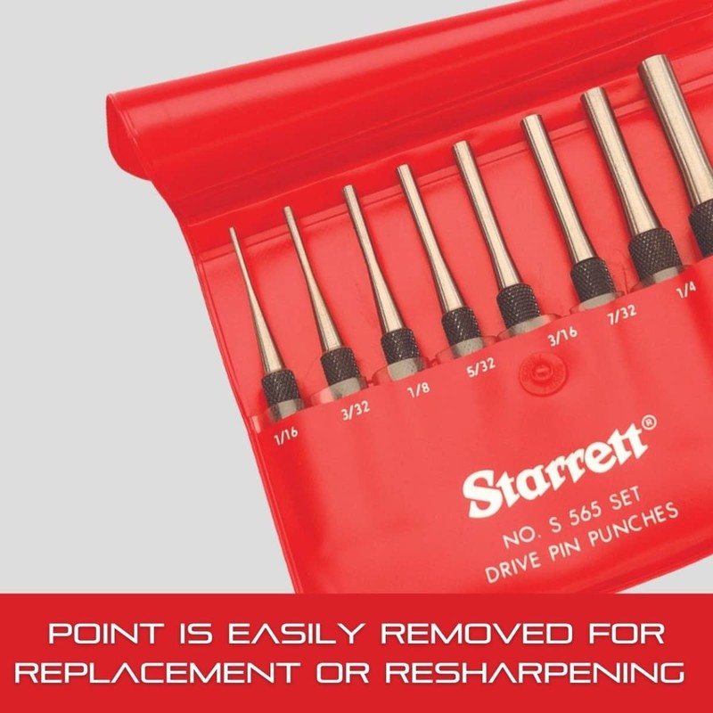 Starrett Hinge Locating Automatic Center Punch with Adjustable Stroke -