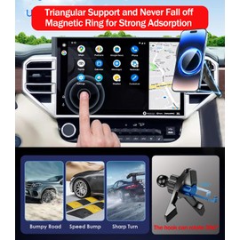 Car Phone Mount for 2022 2023 2024 2025 Toyota Tundra XK70 (Limited, Platinum, 1794 Edition, TRD Pro, Capstone), for MagSafe Magnetic Air Vent Phone Holder Accessories