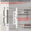 Eockatoo 2 Point Bolt Mortise Lock Body Replacement Parts Fit