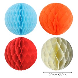 AIMALL 10pcs Paper Honeycomb Lanterns, 8-Inch Hanging Decorations for Parties and Events, Suitable for Indoor and Outdoor Use