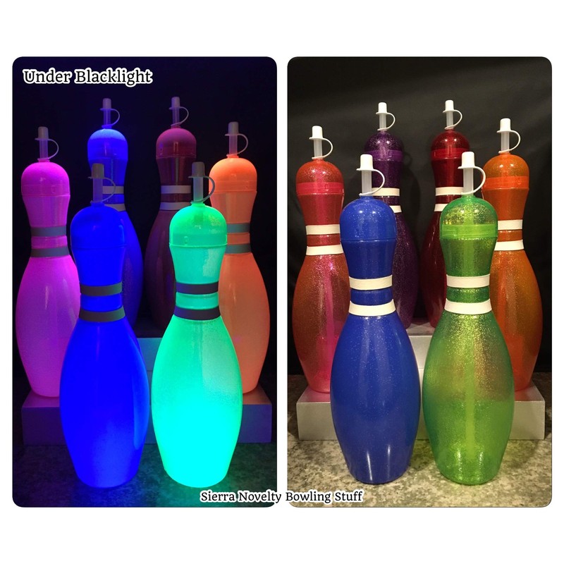 Large Bowling Pin Water Bottle - 32 ounce (Clear)