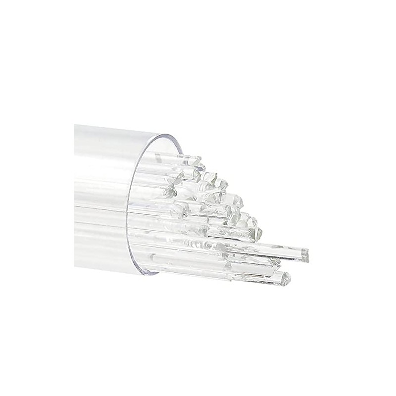 Clear Bullseye Stringers 90 COE 2MM