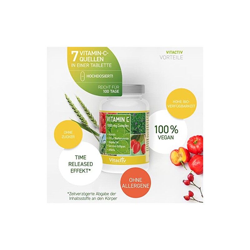 C Complex 1000mg - 100 tabs,(Good'n Natural)