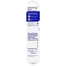 Sensodyne expert toothbrush Soft with 20 x slimmer bristle tips & tongue cleaner | Pack of 1