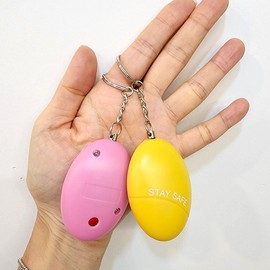 Portable 120dB Personal Safety Alarm for Women, Self-Defense Device Security Yellow 2ea