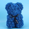 Unique Cute Bear Shape Simulation Artificial Rose Flower with Bowknot