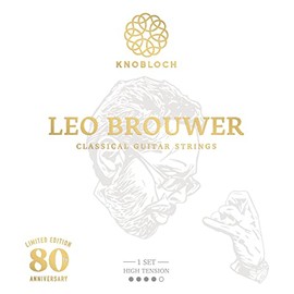 KNOBLOCH STRINGS - Spanish Guitar Strings | 500LB Leo Brouwer | High Voltage 34.5 | Bright Bass and Soft Trebles | Natural and Sensual Sound | Flamenco and Classical String Set