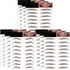 Eyebrow Tattoo 9 Sheets, 84 Pairs Eyebrow Tattoo Sticker Waterproof