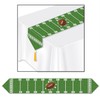 Beistle Printed Game Day Table Runner, 11"x6', Green, White