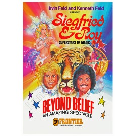 Siegfried and Roy - Superstars of Magic, Las Vegas Frontier Hotel Vintage Poster
