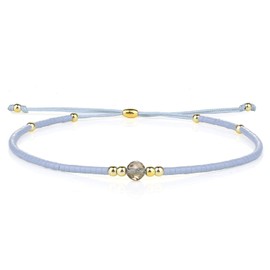 KELITCH Women Crystal Charm Bracelets Boho Miyuki Beads Friendship Bracelets Links Fashion Jewelry