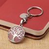 CrystalTears Natural Gemstone Key Fob Tree of Life Pendant Healing