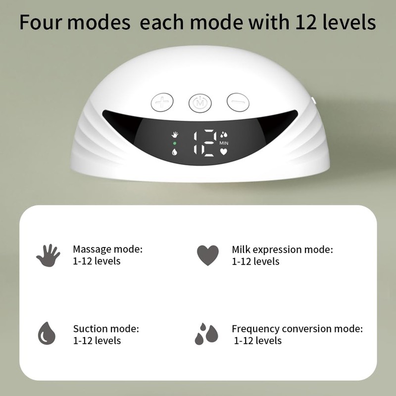 Milk Extractor,2PCS Hands Free Breast Pump Wearable Electric Breast Pump